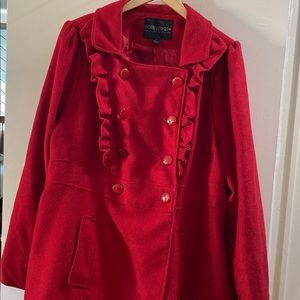 Red Peacoat